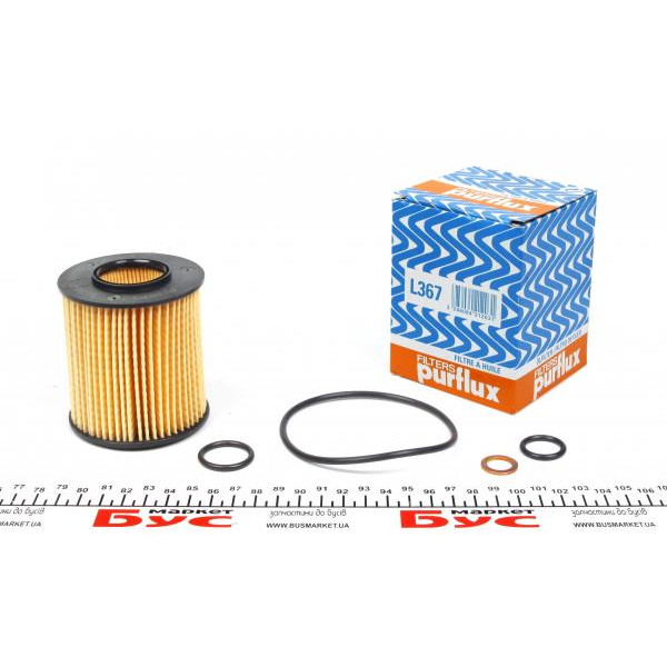 L367 PURFLUX Фільтр масляний BMW 3 (E46/E90) /5 (E60) 1.6/2.0/1.8/2.0