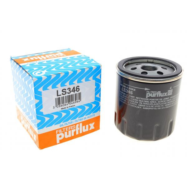 LS346 PURFLUX Фільтр масляний Citroen Berlingo/Peugeot Partner/Fiat Scudo 1.8/1.9D/1.4i/1.8i 96-99