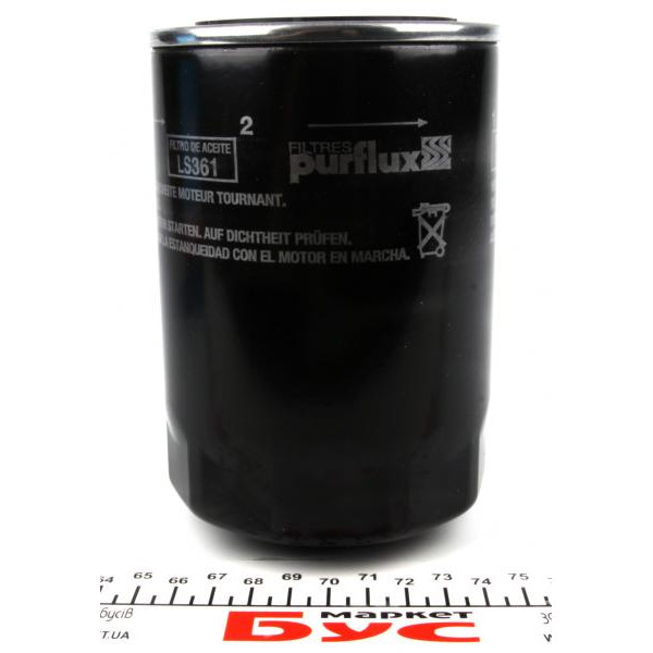 LS361 PURFLUX Фільтр масляний Fiat Ducato/Iveco 2.3JTD 02-06