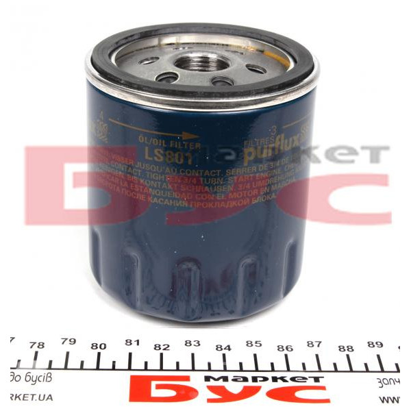 LS801 PURFLUX Фільтр масляний Ford Fiesta/Mondeo 1.8D/TD-00
