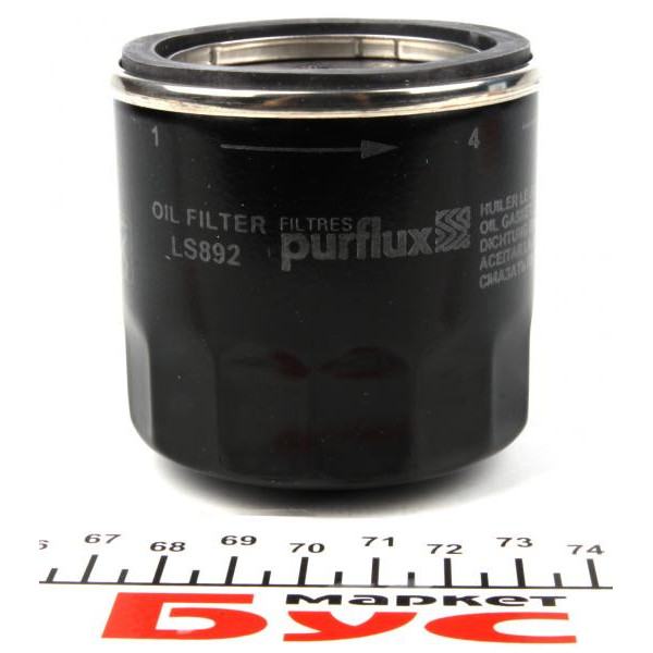 LS892 PURFLUX Фільтр масляний Mazda 1.6/2.0 87- (h=65mm)
