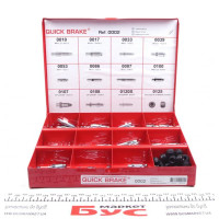 0002 QUICK BRAKE Комплект штуцерів прокачування гальм M6x1-M10x1/7x21.7-11x29.9 +заглушки (75шт.)