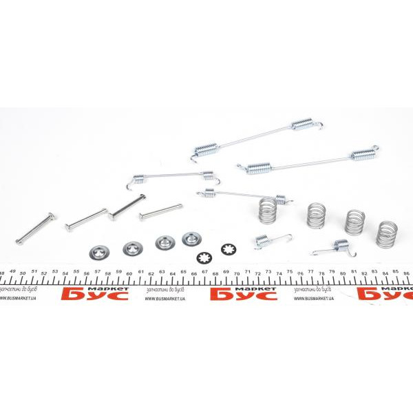 1050740 QUICK BRAKE Комплект пружинок колодок ручника Fiat Scudo 94- (255x60) (Bendix)