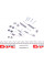 1050754 QUICK BRAKE Комплект пружинок колодок ручника Peugeot 206/306 1.0-2.0 93- (TRW)