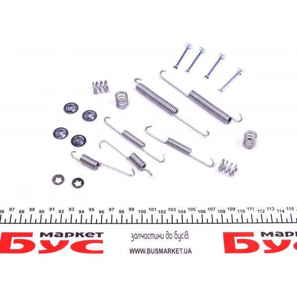 1050754 QUICK BRAKE Комплект пружинок колодок ручника Peugeot 206/306 1.0-2.0 93- (TRW)
