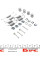 1050788 QUICK BRAKE Комплект пружинок колодок ручника Mitsubishi Lancer/Galant 1.3-2.5 92- (Akebono)