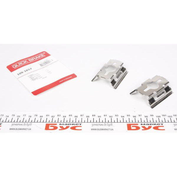 1091657 QUICK BRAKE Планка супорта (переднього) притискна (к-кт) Fiat Ducato 02-