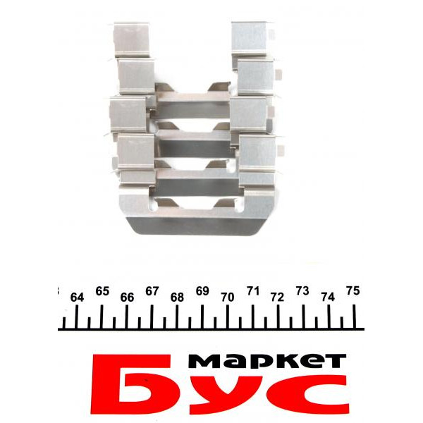 1091719 QUICK BRAKE Планка супорта (переднього) притискна (к-кт) Kia Sorento II/Hyundai Santa FE II 2.0-2.7 03-