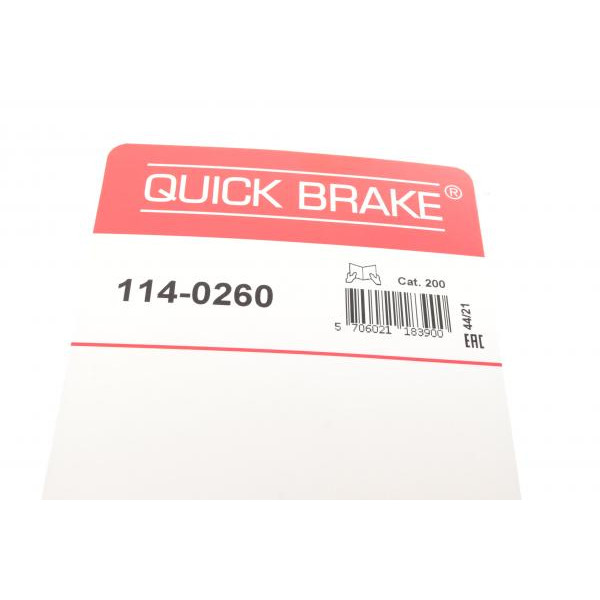 1140260 QUICK BRAKE Ремкомплект супорта (заднього) Honda Accord VII/VIII 08- (d=38mm) (Nih)