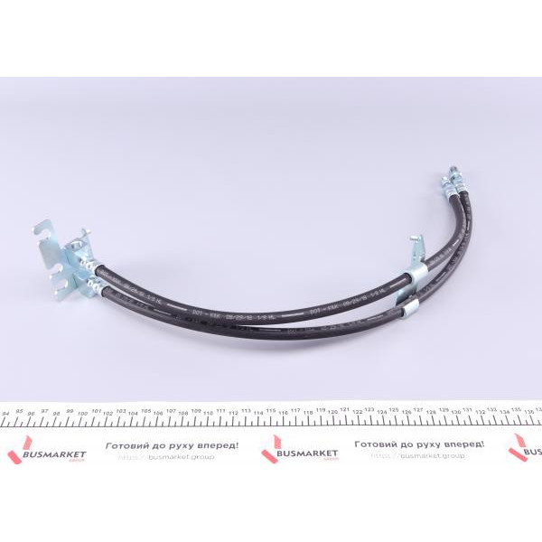 36701 QUICK BRAKE Шланг гальмівний (задній) Ford Transit 2.3/2.2TDCi-3.2TDCi 06- (К-кт) 582mm/600mm (M10x1/M12x1)