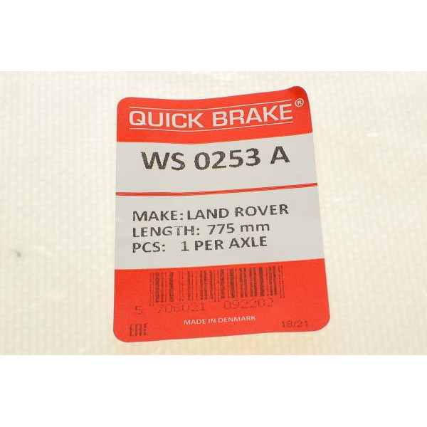 WS0253A QUICK BRAKE Датчик зносу гальмівних колодок (передніх) Land Rover Range Rover 02-12