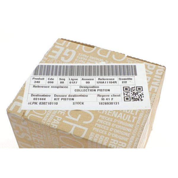 120A11104R RENAULT Поршень Renault Megane/Kangoo/Fluence 1.5dCi 10-
