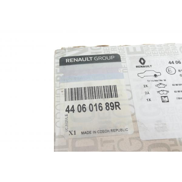 440601689R RENAULT Колодки гальмівні (задні) Renault Laguna 07-15
