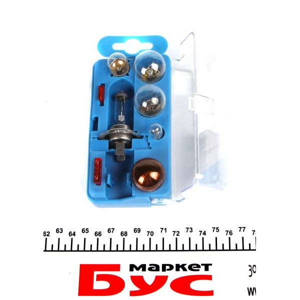 BU052 RING Комплект лампочок H7 12V (H7, P21/5W, P21W, W5W, W5W, запобіжник 10A)