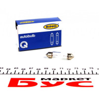 R258 RING Автолампа C5W 12V 5W SV8.5-8 (S8.5d) (пальчик 11x42 mm)