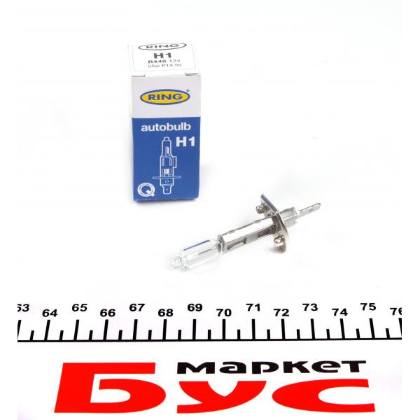 R448 RING Автолампа H1 12V 55W P14.5s Standard (1шт)