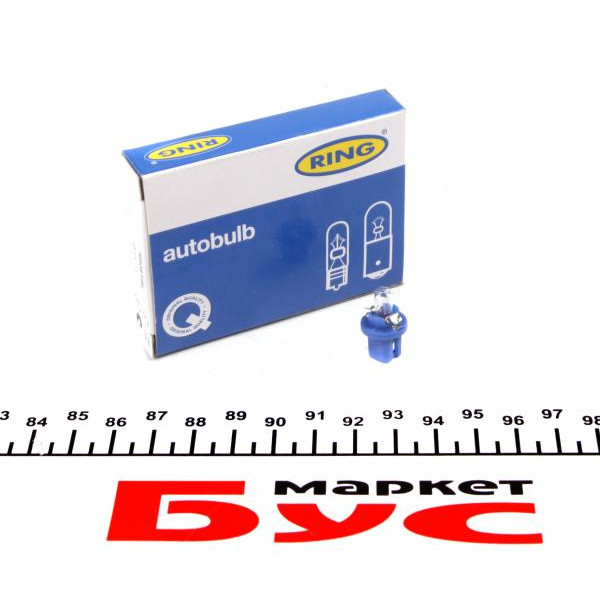 R509TBL RING Автолампа 12V 1.2W BX8.5d Blue (у щиток приладів)