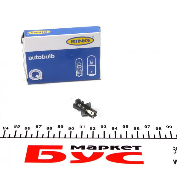R509TLBK RING Автолампа 12V 1.2W BG8.5 - 5.5D Black (в прикурювач)