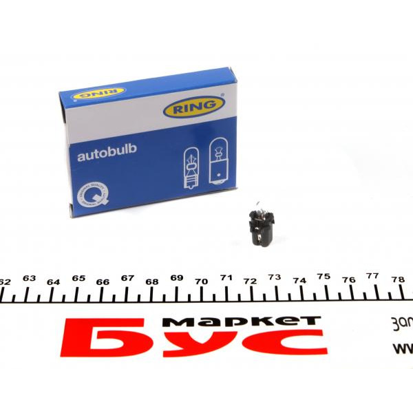 R509TMBK RING Автолампа 12V 1.2W BX8.4d Black (у щиток приладів)