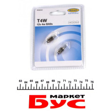 REW233 RING Автолампа T4W 12V 4W BA9s (MCC) Standard (blister/2шт.)