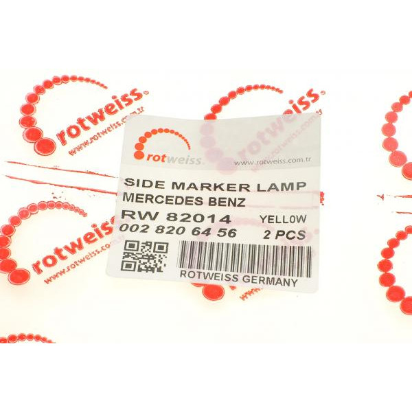 RW82014Y ROTWEISS Ліхтар збоку (габарит) MB Sprinter/VW LT 96-06 (жовтий) LED (0028206456)