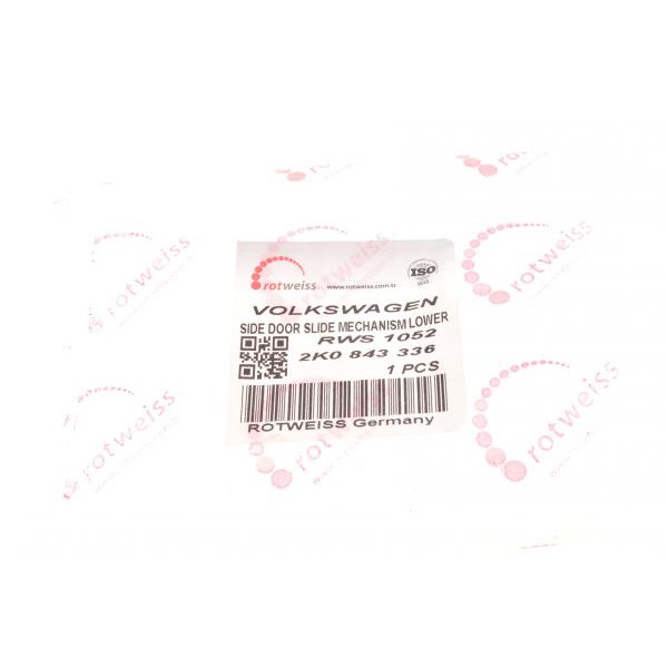 RWS1052 ROTWEISS Ролик дверей (боковий/середній) VW Caddy 03- (R) (2K0843336)