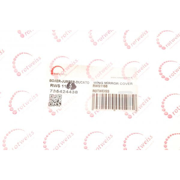 RWS1168 ROTWEISS Кришка дзеркала (R) Fiat Ducato 06- (735424438)