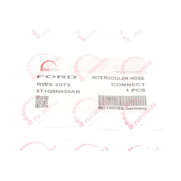 RWS2075 ROTWEISS Патрубок інтеркулера Ford Connect 1.8TDCi 02-