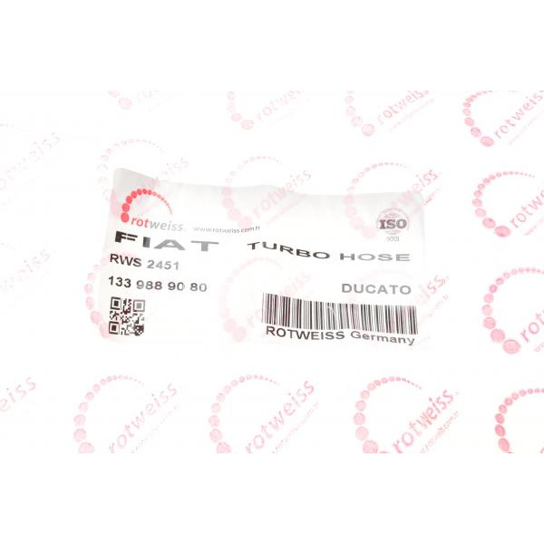 RWS2451 ROTWEISS Патрубок інтеркулера Fiat Ducato 2.3JTD 02-