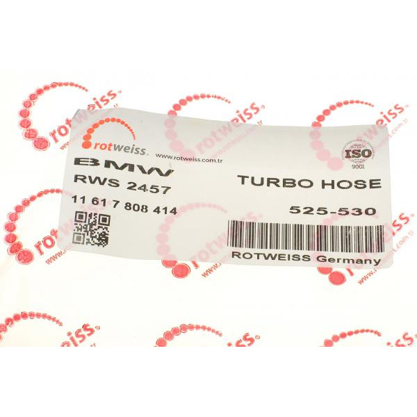 RWS2457 ROTWEISS Патрубок интеркулера BMW 5 (E60) 02-10 M57 D25/M57 D30