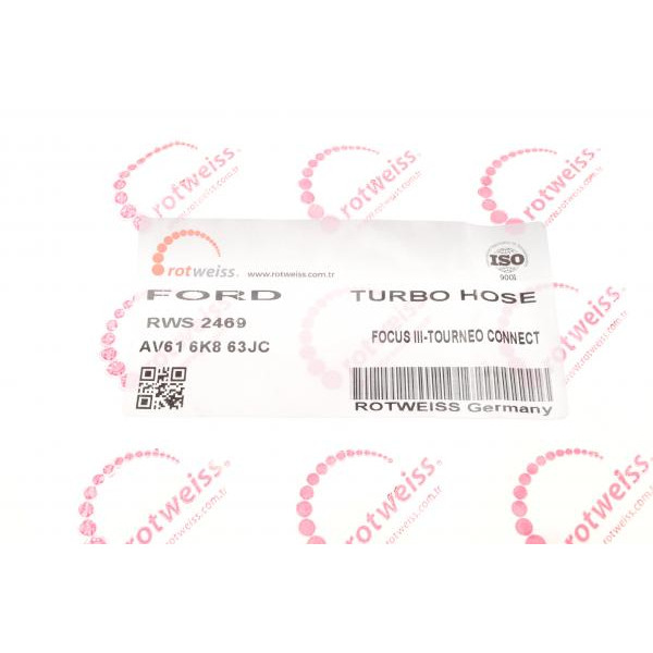 RWS2469 ROTWEISS Патрубок інтеркулера Ford Transit Connect 1.6TDCi 13-