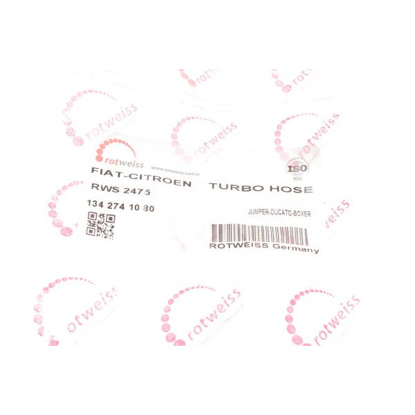 RWS2475 ROTWEISS Патрубок інтеркулера Citroen Jumper/Fiat Ducato/Peugeot Boxer 3.0 HDI 06-