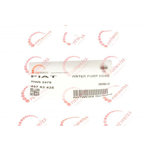 RWS2478 ROTWEISS Патрубок системи охолодження Fiat Doblo 1.9 D 01-