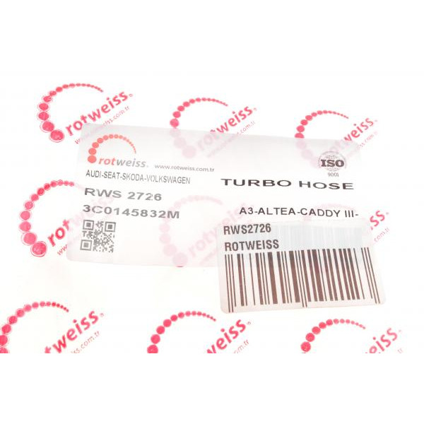 RWS2726 ROTWEISS Патрубок интеркулера (L) VW Caddy III 1.9 TDI 04-10
