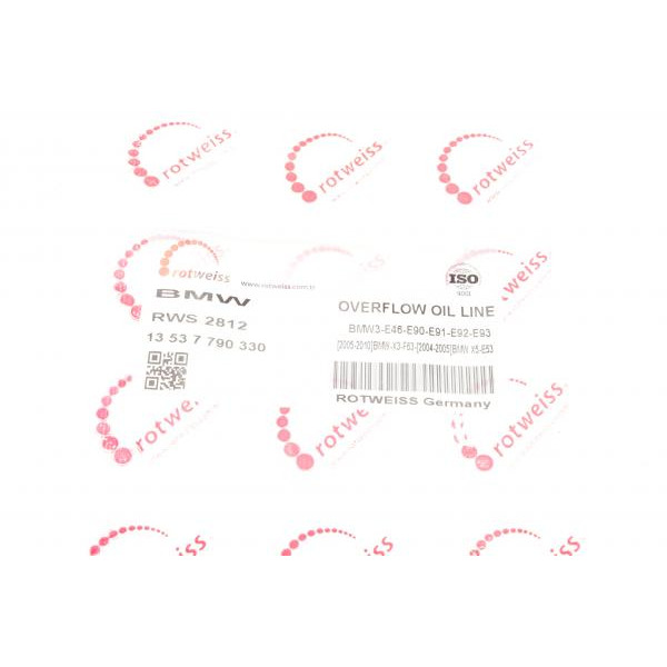 RWS2812 ROTWEISS Шланг обратки BMW 3 (E46)/X5 (E53) 3.0d 02-06 M57 D30