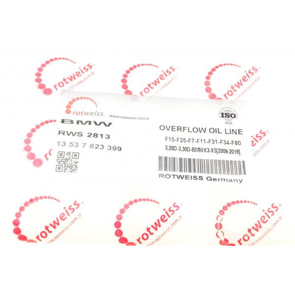 RWS2813 ROTWEISS Шланг обратки BMW 3 (E90/F30/F80)/5 (F10)/X5 (E70/F15/F85) 06-18 N57 D30