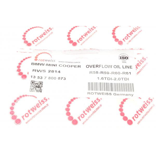 RWS2814 ROTWEISS Шланг обратки BMW 3 (E90/F30/F80)/5 (E60/F10) 06-18 N47 D20