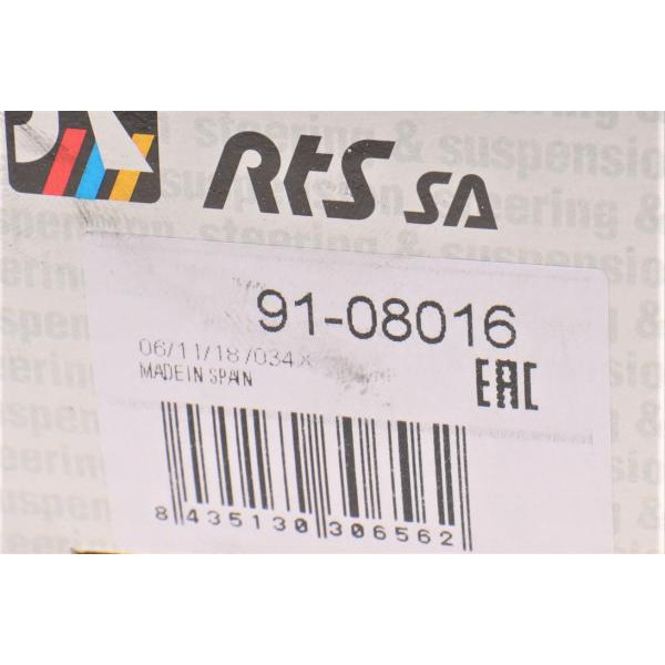 9108016 RTS Наконечник рульової тяги Mazda 626 II/III 82-97/Mazda 929 82-91/MX-6 92-97/Ford Probe (USA) 88-93
