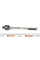 9290338 RTS Тяга рульова Renault Master III/Opel Movano B 10- (L=253mm)