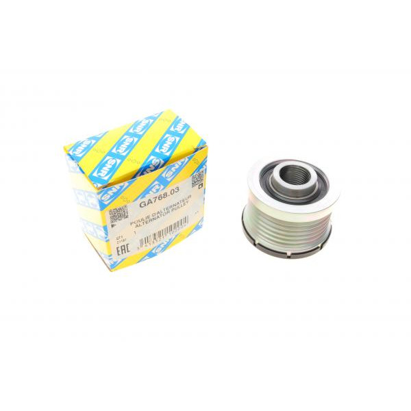 GA76803 SNR Шків генератора Nissan Qashqai 2.0i 07-13 (49.82x39.8)