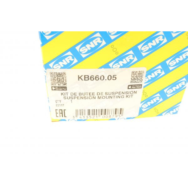 KB66005 SNR Подушка амортизатора (переднього) Alfa Romeo 147/156/166/GT 97-10