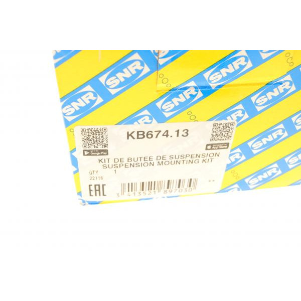 KB67413 SNR Подушка амортизатора (переднього) + підшипник Honda Insight/Jazz 1.2/1.3 08-