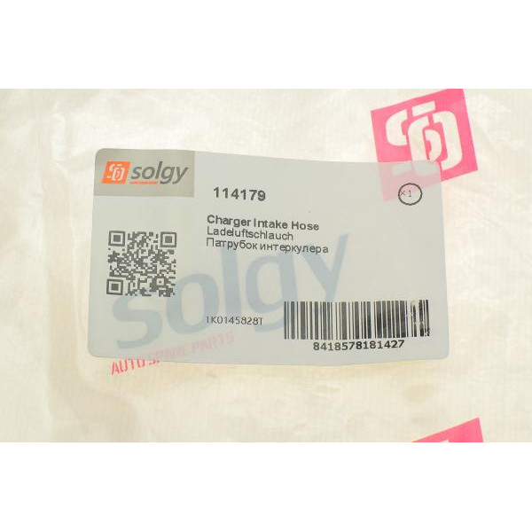 114179 SOLGY Патрубок інтеркулера Audi A3/Q3/Skoda Super B/VW Caddy III 1.6-2.0TDI 10-