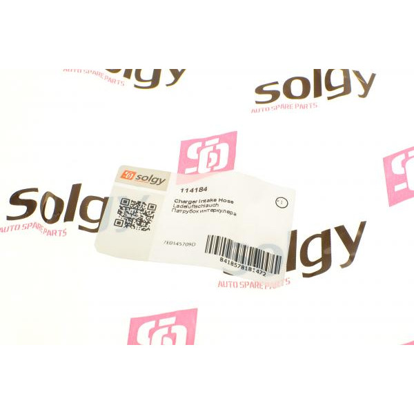 114184 SOLGY Патрубок інтеркулера (нижній) (R) VW T5/T6 2.0 TDI 09-