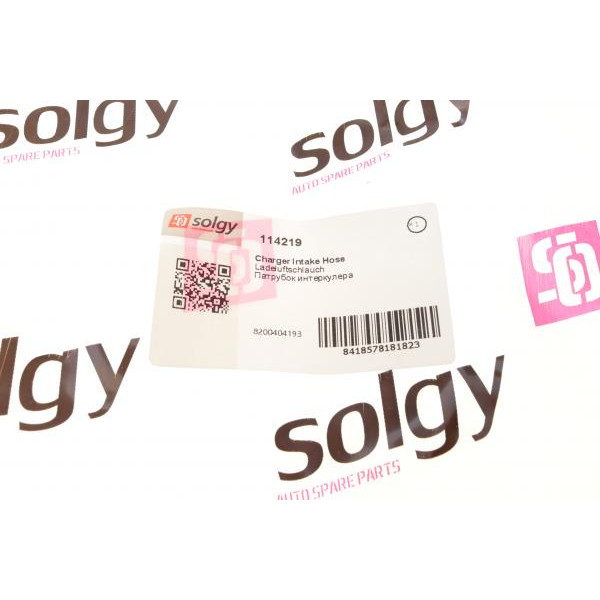 114219 SOLGY Патрубок турбіни Renault Kangoo 1.5 dCi 01-