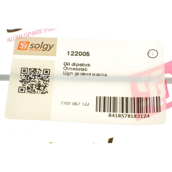 122005 SOLGY Щуп рівня масла Renault Kangoo/Logan 1.6 08-/Megane 1.4 01-