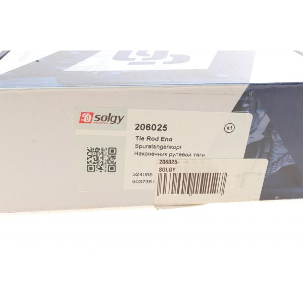206025 SOLGY Наконечник рульової тяги (L) Opel Astra F 91-98/Vectra A 1.6-2.0i 88-95