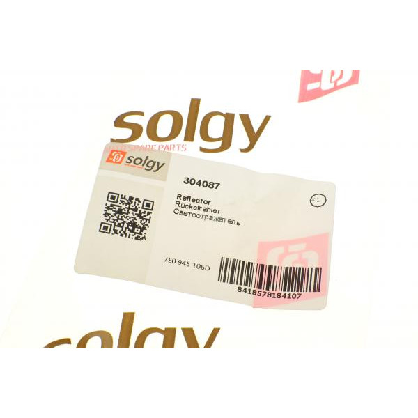 304087 SOLGY Відбивач бампера (заднього) VW T6 15-(R)