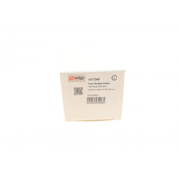 401049 SOLGY Кнопка керування кришкою багажника та паливного бака VW Passat CC/Eos 10- (чорний/хром)