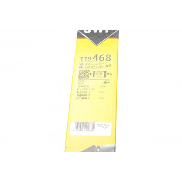 119468 SWF (Valeo) Щітки склоочисника (630/550mm) VW Tiguan 16-